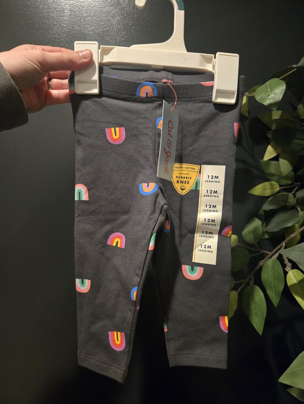 Cat & Jack Rainbow Leggings Girls NWT 12 Monthd